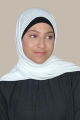 Modish Girl Luxury Chiffon-Pearl White