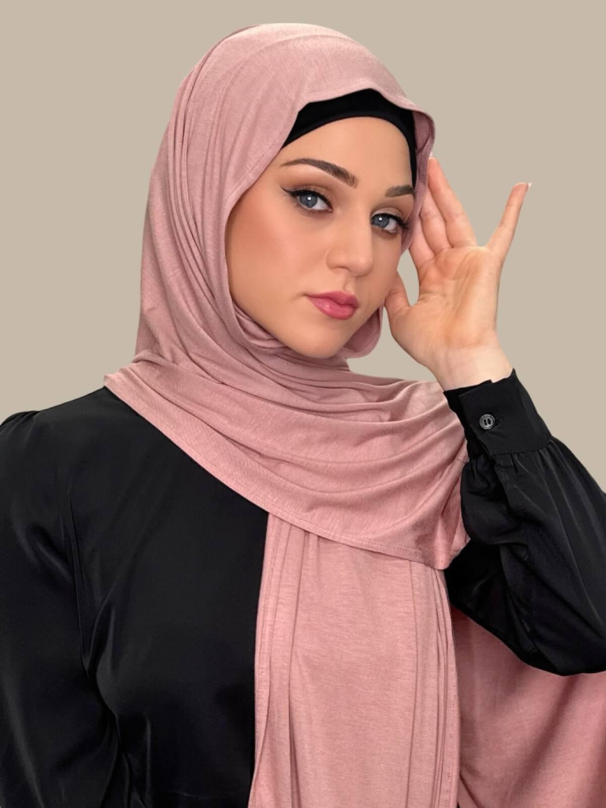 Classic Jersey Hijab-Rosin