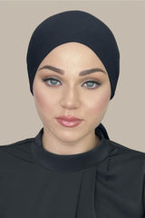 Tie Back UnderScarf-Black