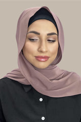 Classic Chiffon Hijab-Rose Taupe