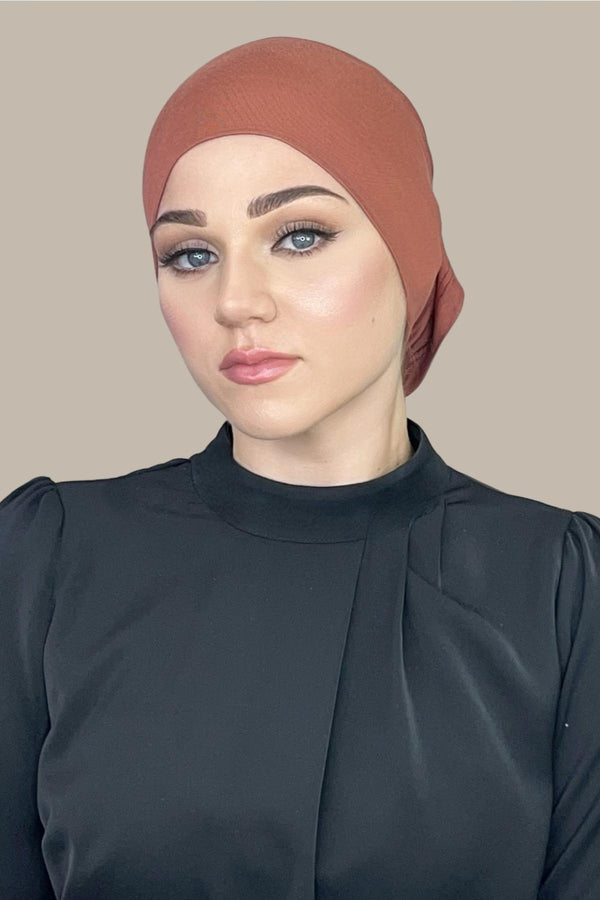 Premium Jersey Under Scarf-Brick Red