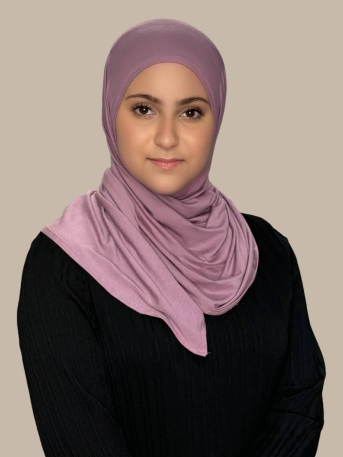 Modish Girl Pre-Sewn jersey hijab-Khaki Rose