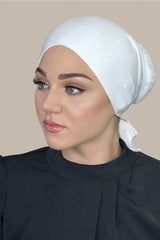 Tie back underscarf-white