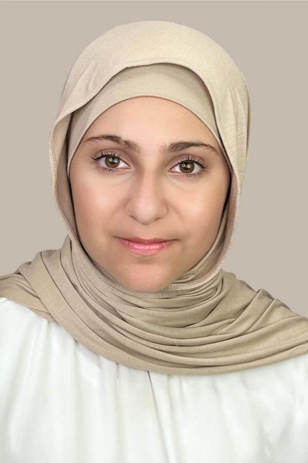 Modish Girl Premium Jersey Hijab-Vanilla