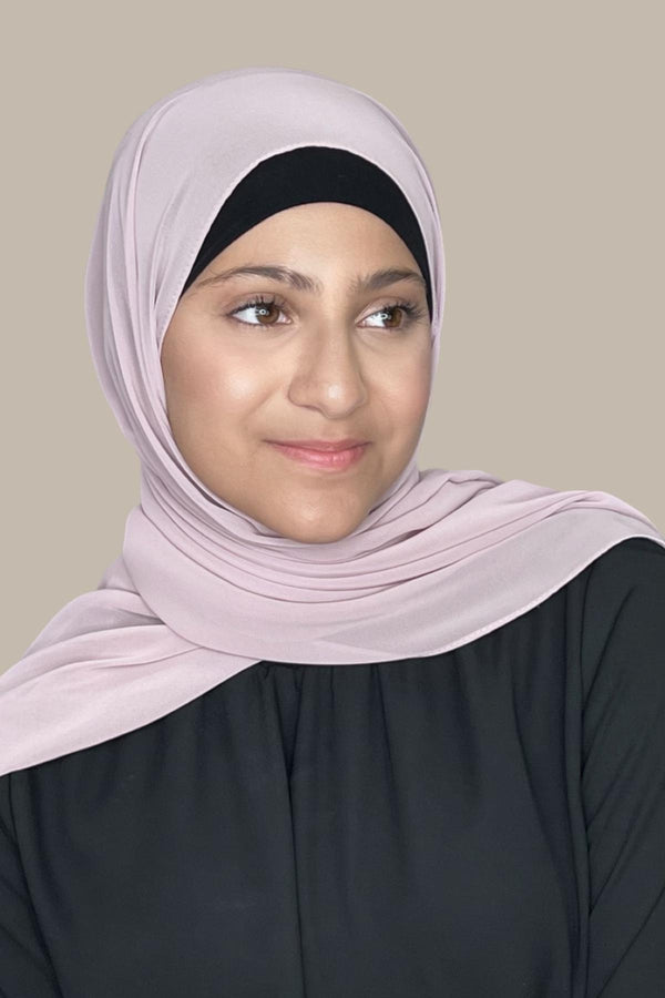 Modish Girl Luxury Chiffon Hijab-Barely Pink