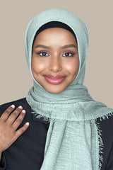 Classic Cotton Hijab-Sage