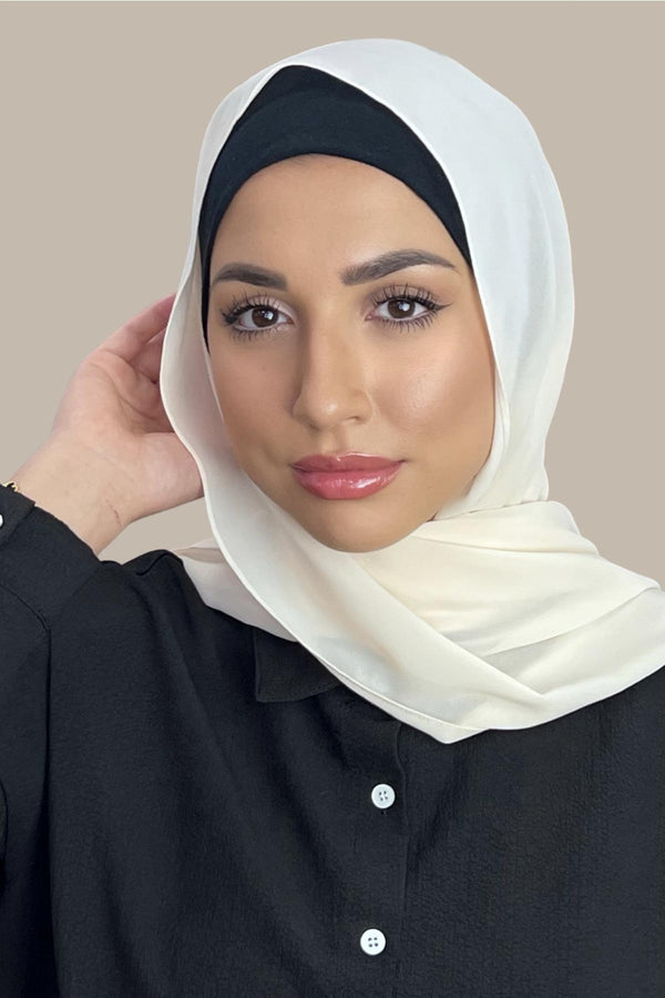 Classic Chiffon Hijab-Ivory