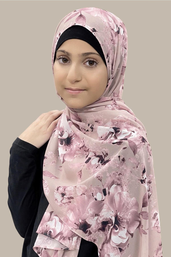 Modish Girl Hijab-Flueretta Slate III