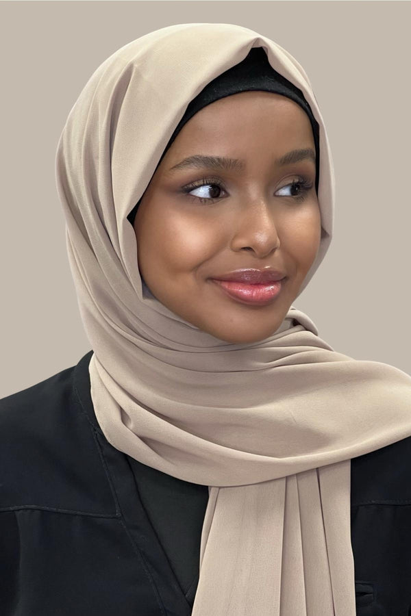 Luxury Chiffon Hijab-Oak