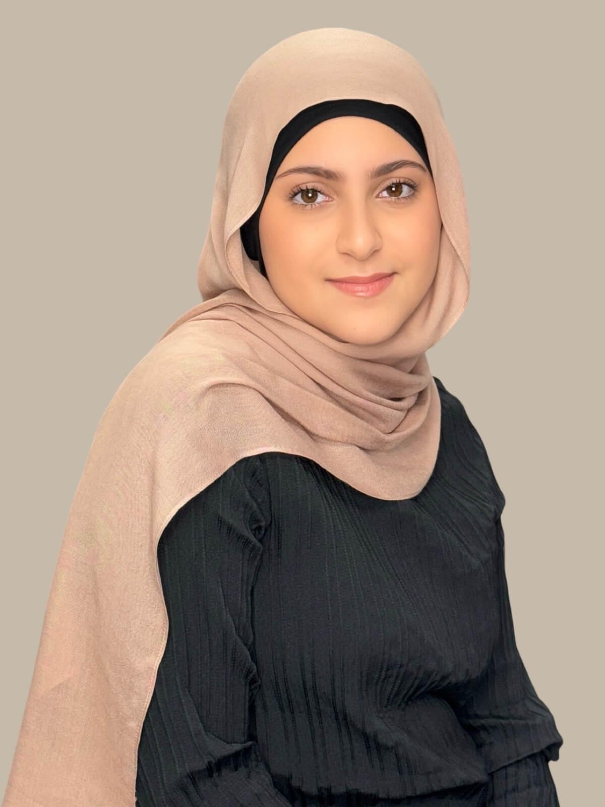 Modish Girl Cotton Modal Hijab-Cocoa Beige