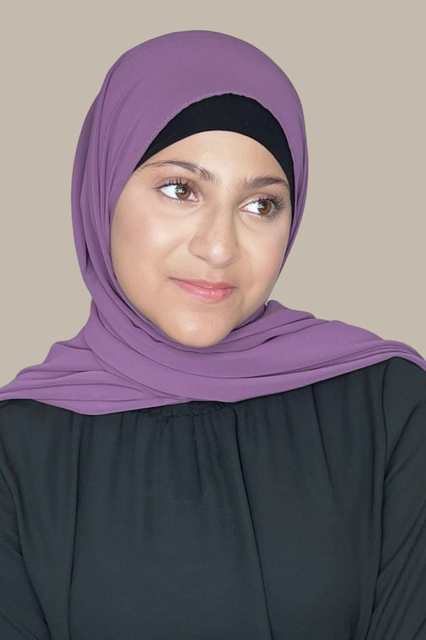 Modish Girl Luxury Chiffon Hijab-Mauve Taupe