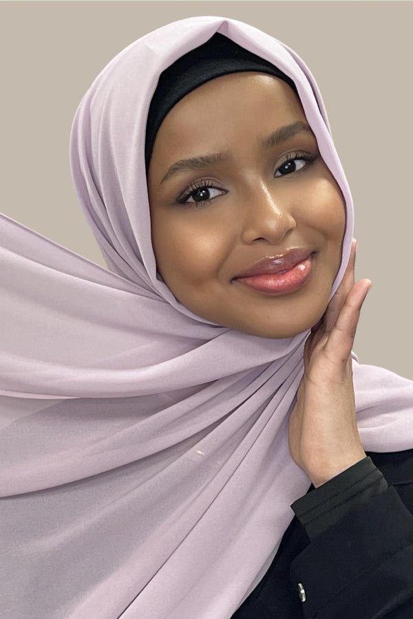 Classic Chiffon Hijab-Barely Mauve
