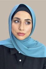 Classic Chiffon Hijab-Dark Teal