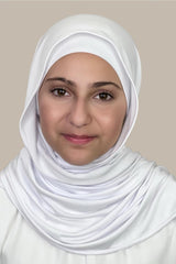 Modish Girl Premium Jersey Hijab-White