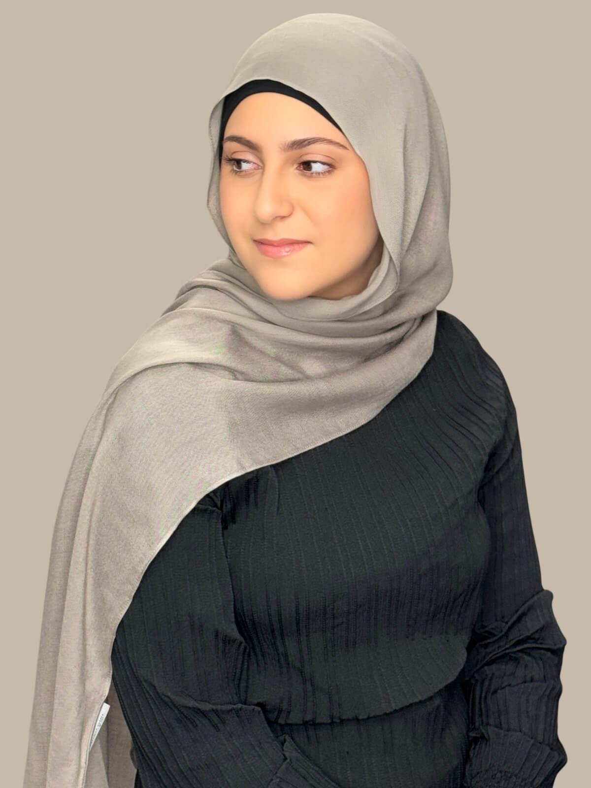 Modish Girl Cotton Modal Hijab-Oak Mist