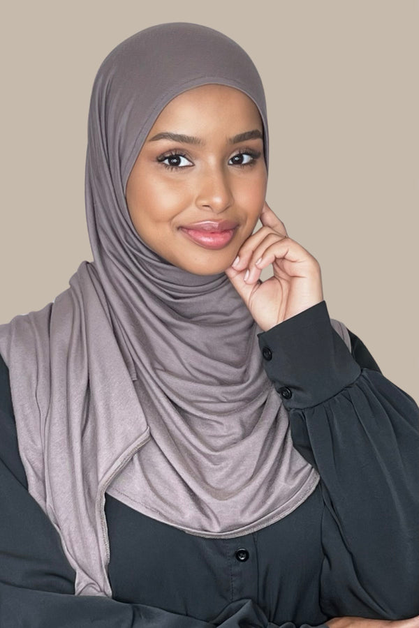 Pre-Sewn Jersey Hijab-Hazel