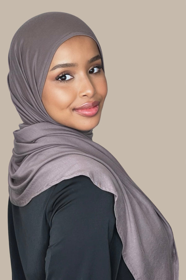 Pre-Sewn Jersey Hijab-Hazel