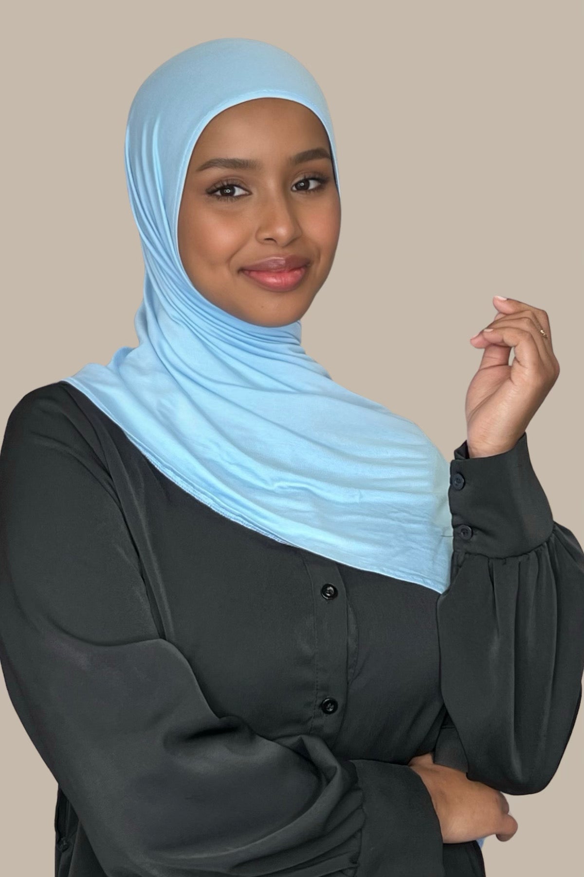 Baby Blue Organza Hijab