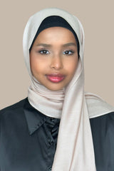 Cotton Modal Hijab-Nude