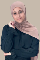 Modish Girl Pre-Sewn Jersey hijab-Pale Taupe