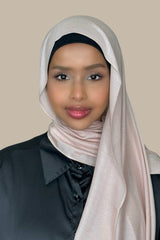 Cotton Modal Hijab-Pink Salt