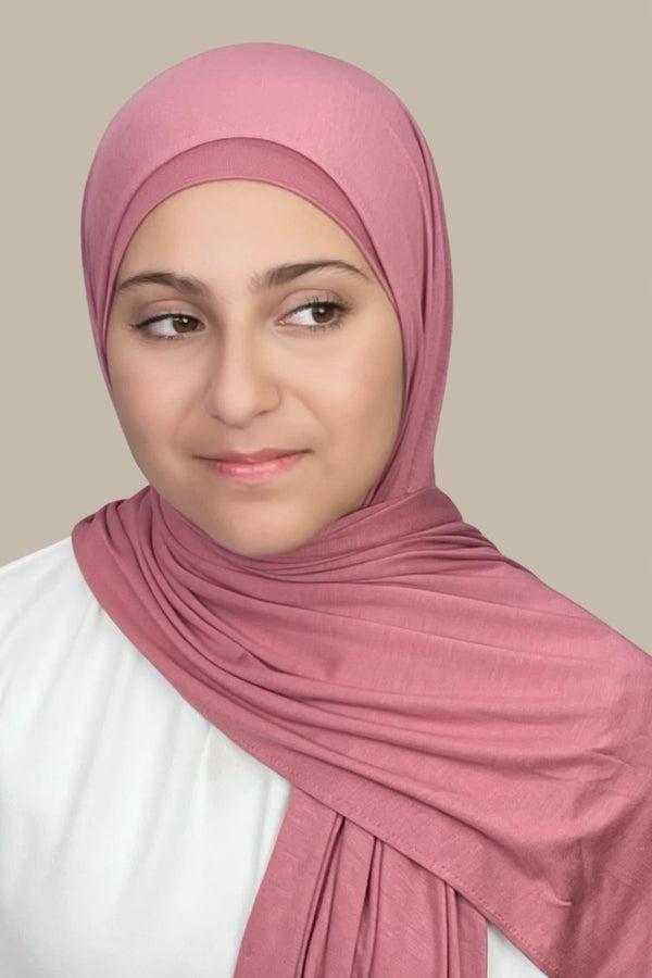 Modish Girl Premium Jersey Hijab-Pale Rose