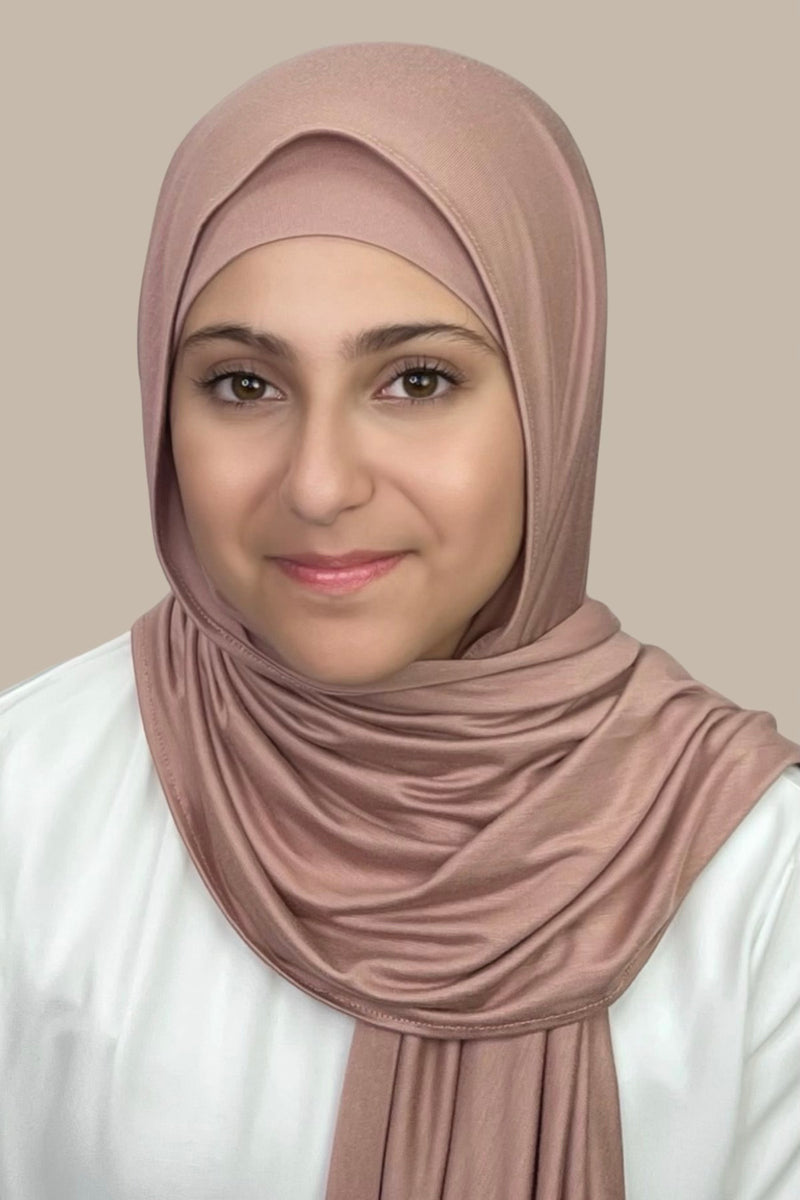 Modish Girl Premium Jersey Hijab-Dusty Rose
