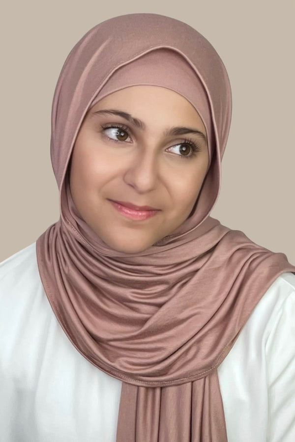 Modish Girl Premium Jersey Hijab-Dusty Rose