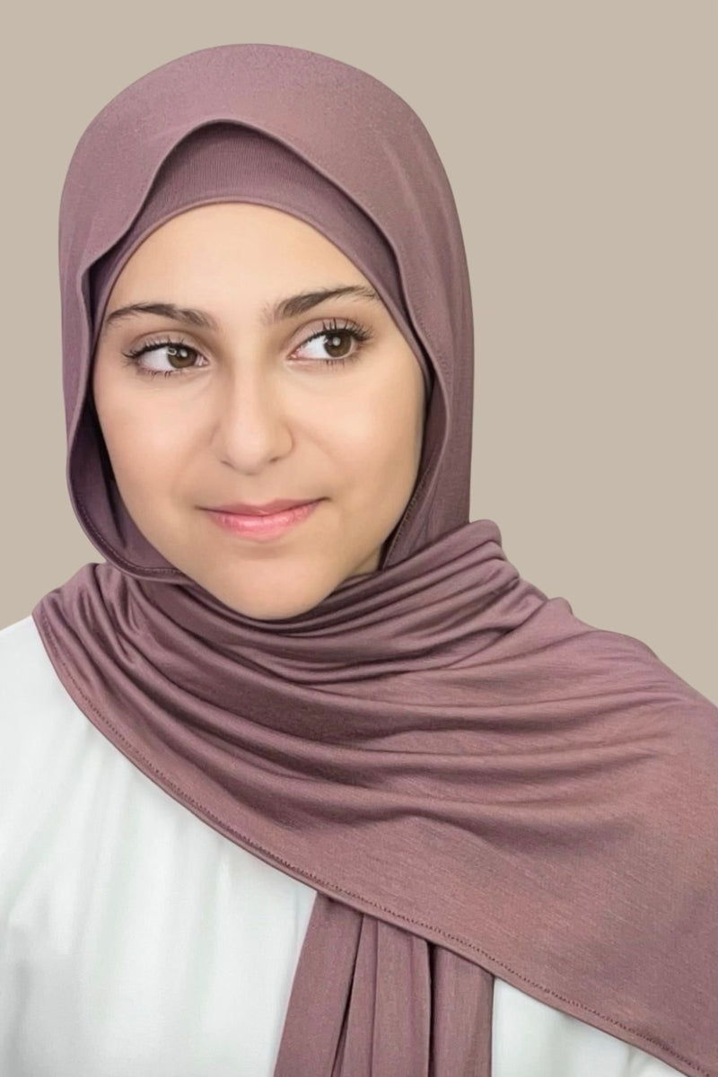 Modish girl Premium Jersey Hijab-Rose Taupe