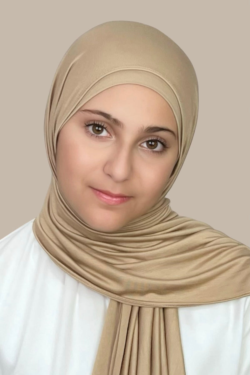 Modish Girl Premium Jersey Hijab-Oak