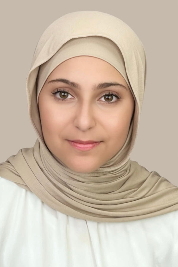 Modish Girl Premium Jersey Hijab-Vanilla