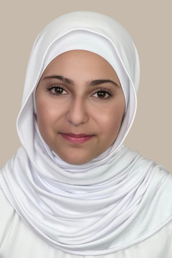 Modish Girl Premium Jersey Hijab-White