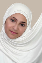 Modish Girl Premium Jersey Hijab-Off White