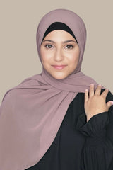Modish Girl luxury chiffon Hijab-Mocha Brown