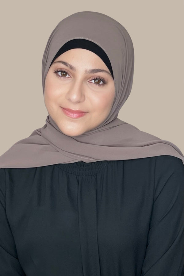 Modish Girl Luxury Chiffon Hijab-Sandstone