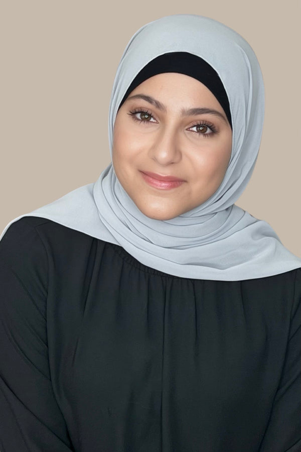 Modish Girl Luxury Chiffon Hijab-Chic Grey