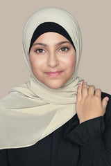 Modish Girl Luxury Chiffon Hijab-Vanilla