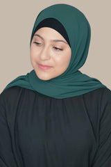 Modish Girl luxury chiffon Hijab-Deep Green