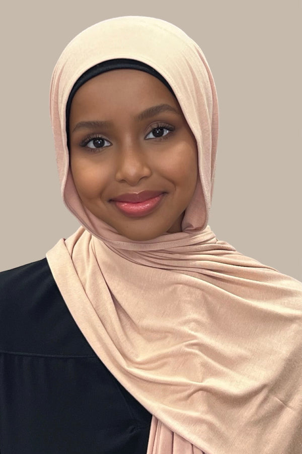 Classic Jersey Hijab-Warm Taupe (FINAL SALE)