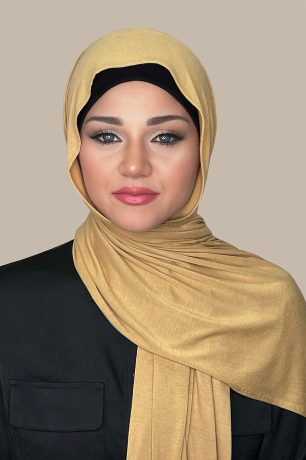 Classic Jersey Hijab-Butterscotch
