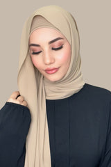 Matching Chiffon Hijab Set-Desert