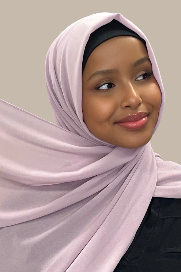 Classic Chiffon Hijab-Barely Mauve