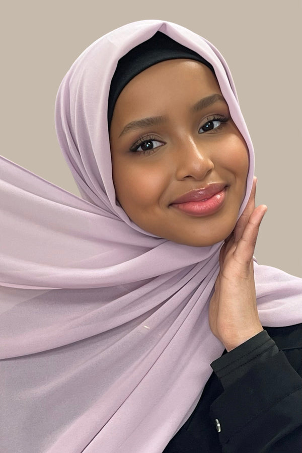 Classic Chiffon Hijab-Barely Mauve