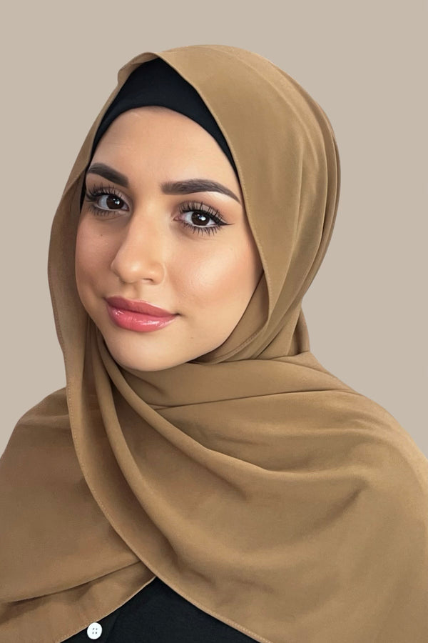 Classic Chiffon Hijab-Toffee