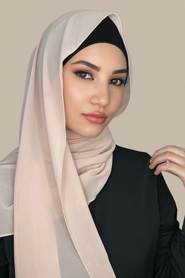 Classic Chiffon Hijab-Pearl