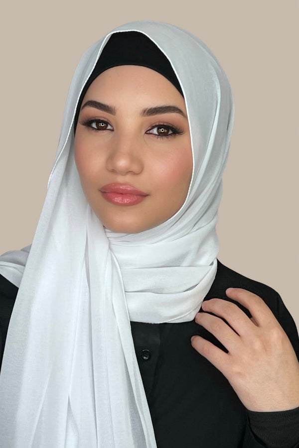 Classic Chiffon Hijab-White
