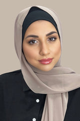 Classic Chiffon Hijab-Taupe