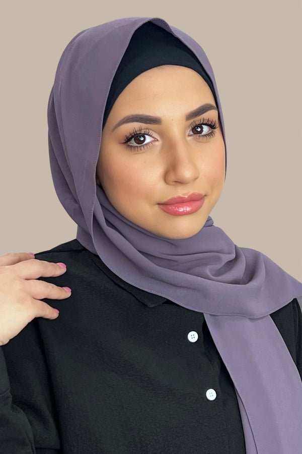Classic Chiffon Hijab-Old Lavender