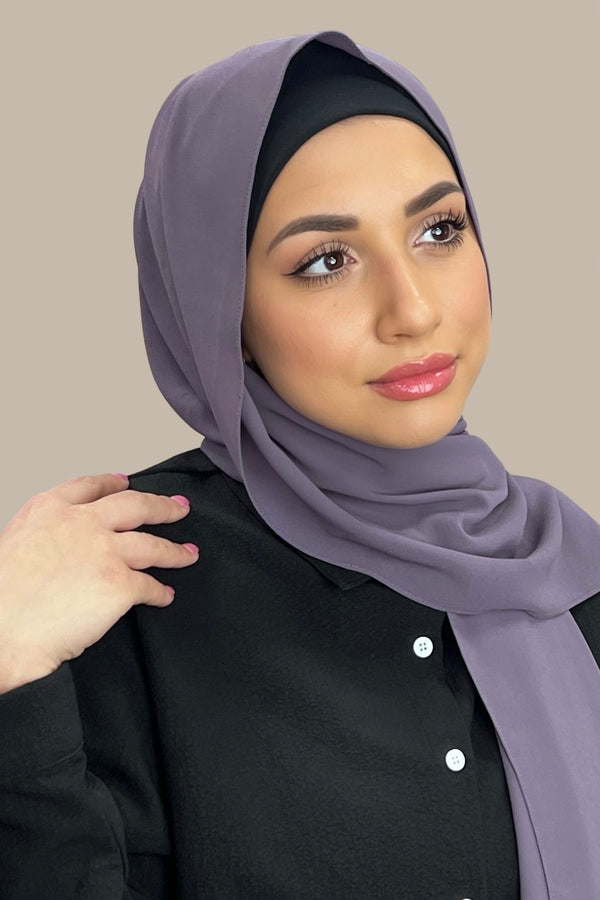 Classic Chiffon Hijab-Old Lavender