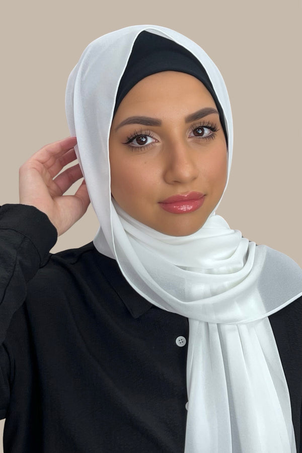 Classic Chiffon Hijab-Off White